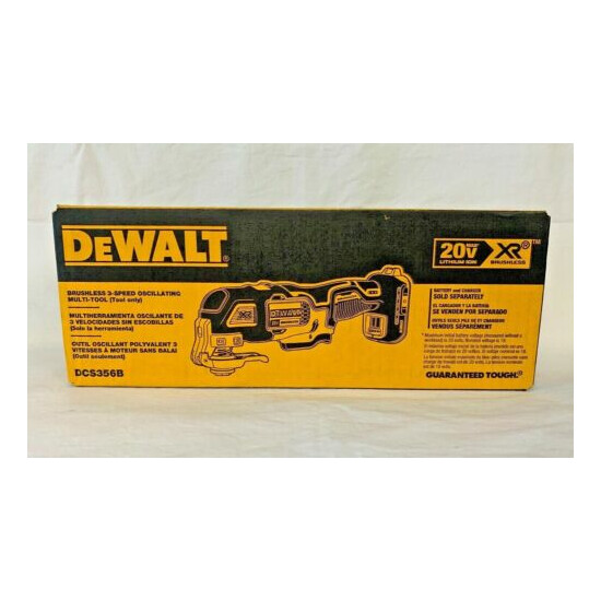 DEWALT DCS356 20V 20 Volt MAX XR Brushless 3-Speed Oscillating Multi-Tool (NIB) image {1}
