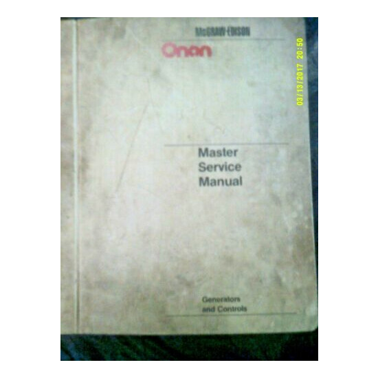Shop Used Onan Generators and Controls Master Service Manual Binder 1977-1982 image {1}