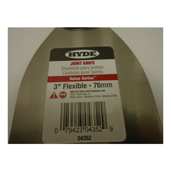 Hyde Value Series 6pc Bundle 1.5" Putty Knives & 3" Joint Knives Flex Blades New image {6}