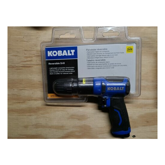 Kobalt 3/8" Forward/Reverse Rocker Switch Air Drill #SGY-AIR222 Lowes #0858974 image {1}