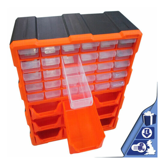 Toolbox 39 Drawer Storage Cabinet DIY Tools Organiser Case Bit Screws Bolt Multi image {2}