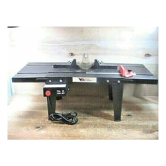 Pre-owned Vermont American 34"x 13"x 11" Router Table W/ Extensions & Switch 47 image {1}