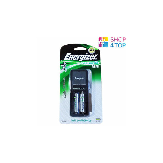 Energizer ACCU Recharge Mini Charger for AAA AA & 2 AA 2000mah Batteries NEW  image {1}