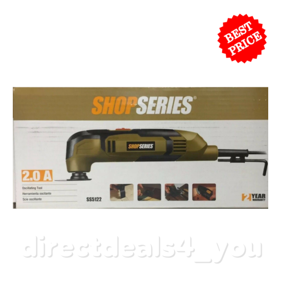 Shop Series Rockwell Oscillating Tool Corded 10 Feet 2 Amp Variable Speed 120V image {1}