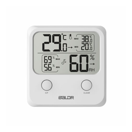 Baldr Thermometer Digital LCD Humidity Meter Indoor Hygrometer Temperature Test image {8}