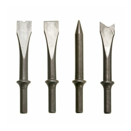 4pc AIR CHISEL SET FITS CRAFTSMAN AIR HAMMERS WELD BUSTER TAPERED PUNCH RIPPING image {1}