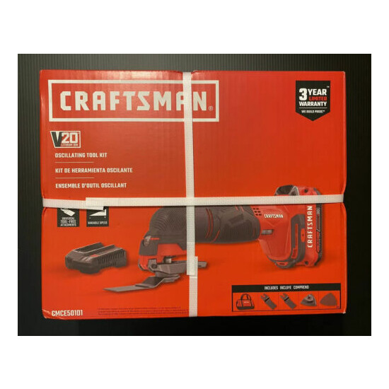 Craftsman V20 20 volt Cordless Oscillating Multi-Tool Kit CMCE501D1 image {1}