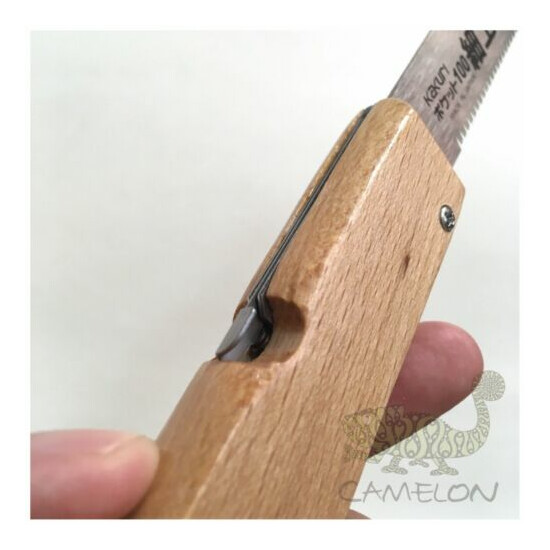 KAKURI Japanese Small Wood Saw 100mm Pocket 100 made in Japan image {3}