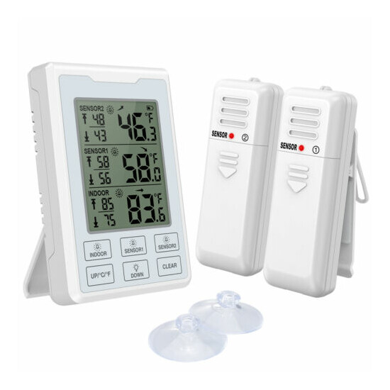 1pc Refrigerator Alarm Thermometer Digital Wireless Fridge Freezer&Temperature image {51}