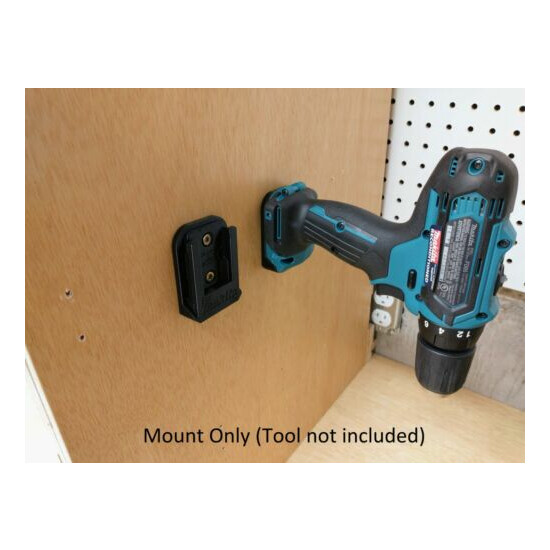 Wall Mount Holder for Makita DC10WD and Optional Mounts for Tools and Batteries image {8}