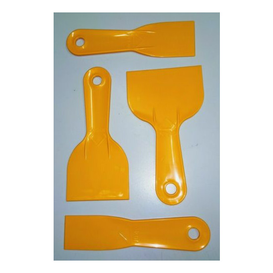 Dekor Plastic Spatula Set (Putty Knives/Scrapers, 4 Pieces) [Code: 142] image {9}
