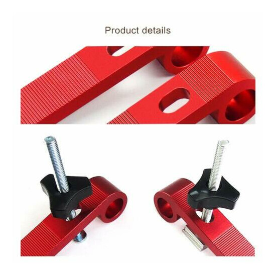 //DIY 8mm Metal Quick Acting Hold Down Clamp Set for T-Slot/T-Track Woodworking image {3}