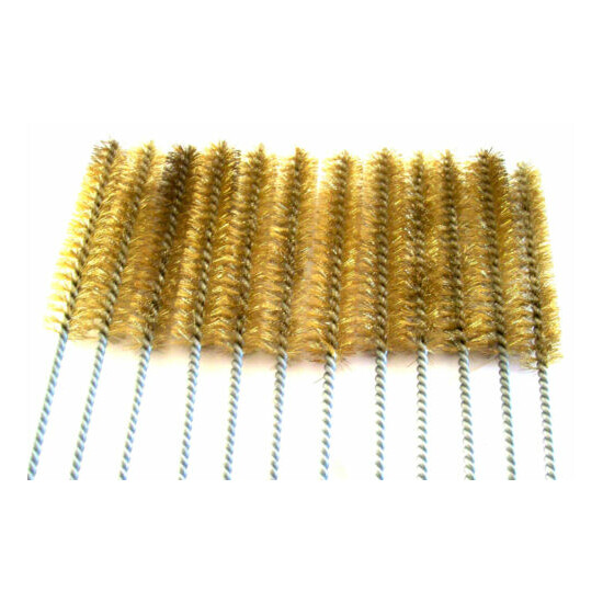 6 GOLIATH INDUSTRIAL 16" BRASS WIRE TUBE CLEANING BRUSH 3/4" TB34B BRUSHES GUN image {1}