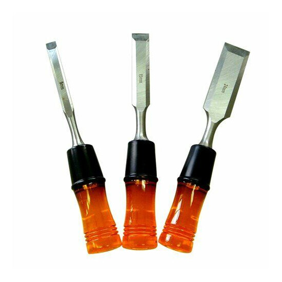 Japanese and-Value Chisels NOMI Oire 3pcs Short from Carpenter Tool  image {1}