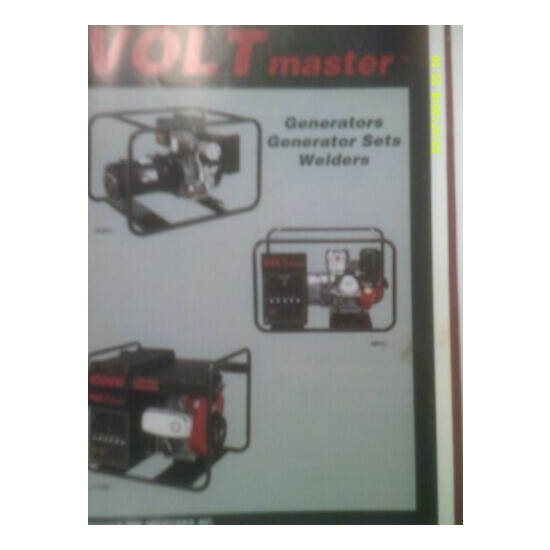 Voltmaster G,V,VX,LV,A,LA,AE,AB Series Generators / Welders Manual / Parts List  image {1}