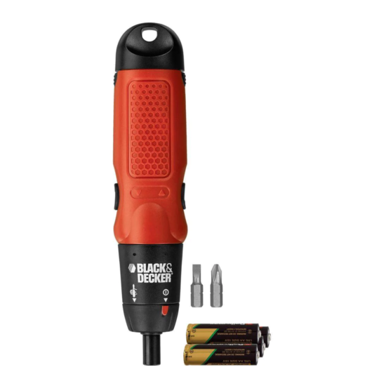 BLACK+DECKER Powered Screwdriver 6-Volt Hex Electric Cordless Brushed Power Tool image {3}