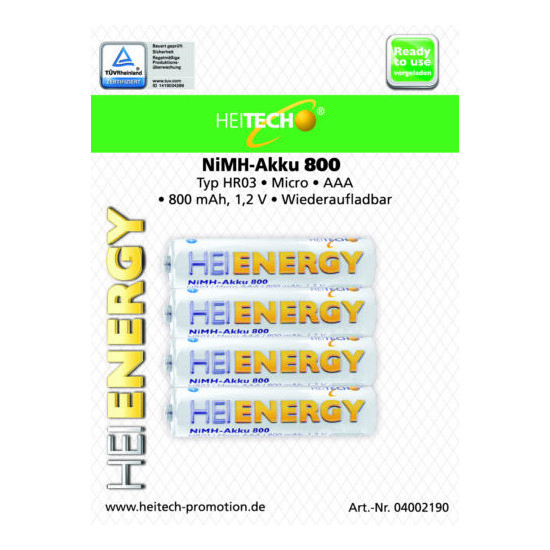 Heitech Battery AA AAA Battery 800mah 950mah 2000mah 2550mah AA Micro hr6 hr03  image {2}