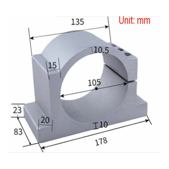 62-125mm Diameter Spindle Motor Mount Bracket Clamp for CNC Engraving Machine X1 image {10}