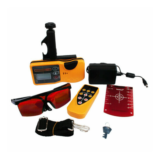 Self-leveling Rotary Green/Red Laser Level kit 150 meter distance - UK Stock image {5}