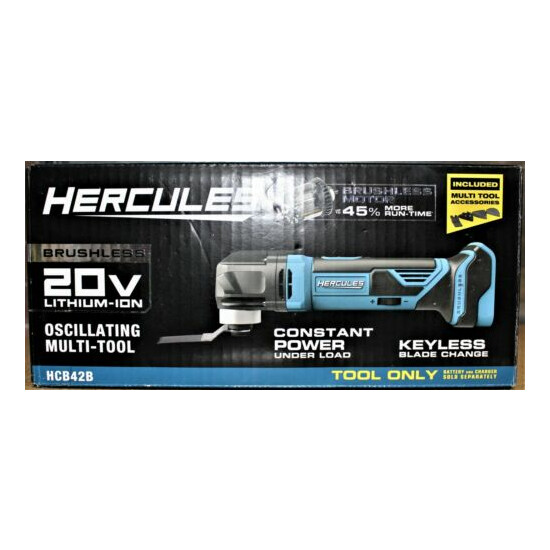 Hercules HCB42B 20V Variable Speed Brushless Oscillating Multi-Tool - TOOL ONLY image {1}