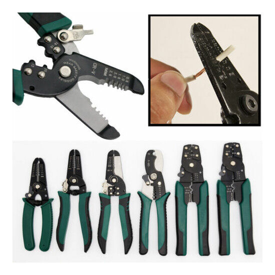 Multi tool Electrician Cable Wire Stripper Cutter Crimper Pliers Crimping Tool image {1}