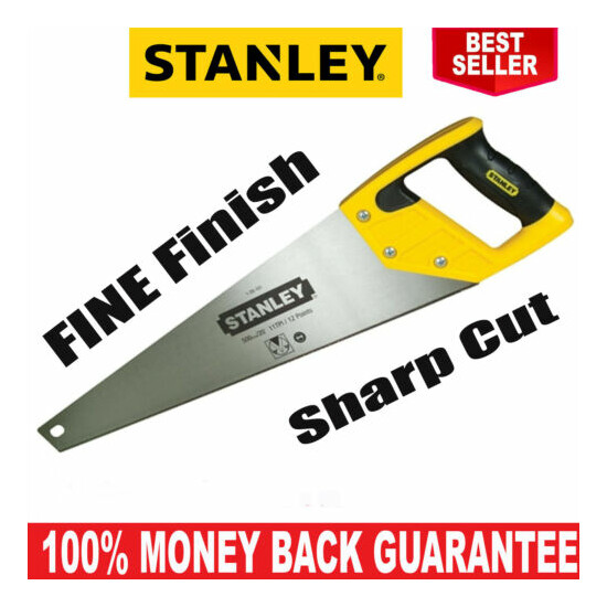 Stanley Hand Saw Sharp Cut / Wood Hand Saw / Fine Finish Fast & Efficient Cuts image {1}