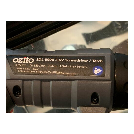 OZITO (SDL-5000) 3.6V SCREWDRIVER / TORCH - AU STOCK ! image {8}