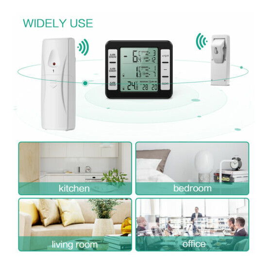 1pc Refrigerator Alarm Thermometer Digital Wireless Fridge Freezer&Temperature image {37}