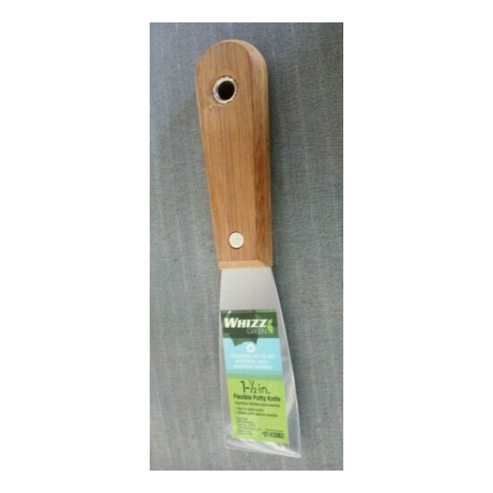 Whizz Green 1-1/2-Inch Flexible Putty Knife With Wood Handle 0142062 image {1}