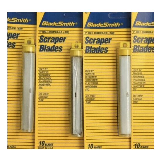 4" in Replacement Blades for Wall & Floor Scrapers 5 Packages - 50 Blades Total image {3}