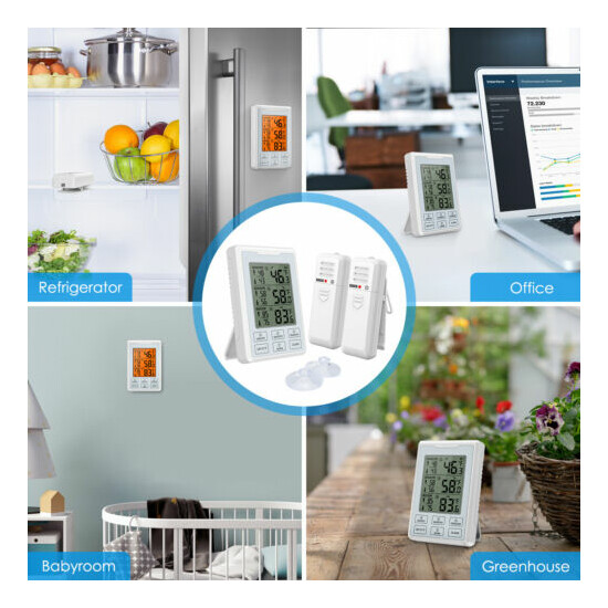 1pc Refrigerator Alarm Thermometer Digital Wireless Fridge Freezer&Temperature image {46}