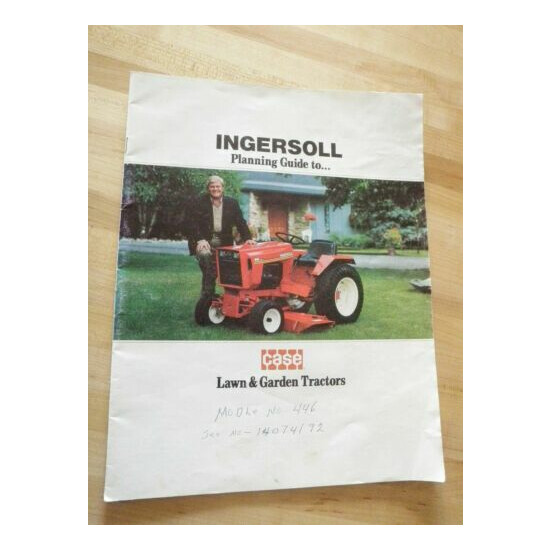 Ingersoll / Case Lawn Garden Tractor Planning Guide image {1}