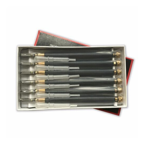 6 Pieces TC-17B Toyo Glass Cutter Metal Handle Glazing Oil Cutting Tool image {1}