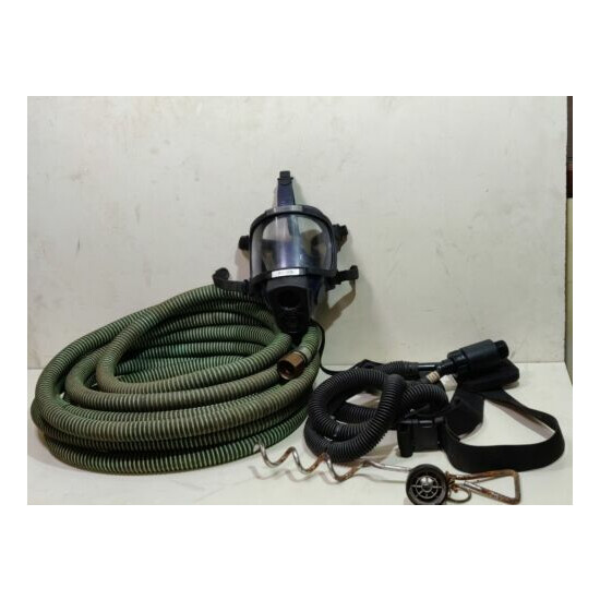 Martindale Breathing Apparatus Mask ba set Air msa +9m Hose Gas Confined Wask image {1}