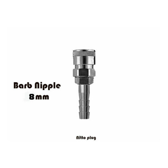 Nitto Type air hose male female fitting barb coupler socket coupling 1/4" 3/8" image {6}