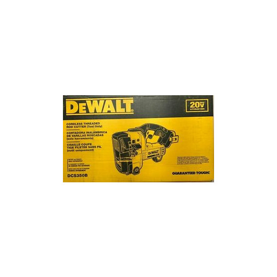 Dewalt DCS350B 20 volt Cordless Threaded Rod Cutter New in Box (bare) image {1}
