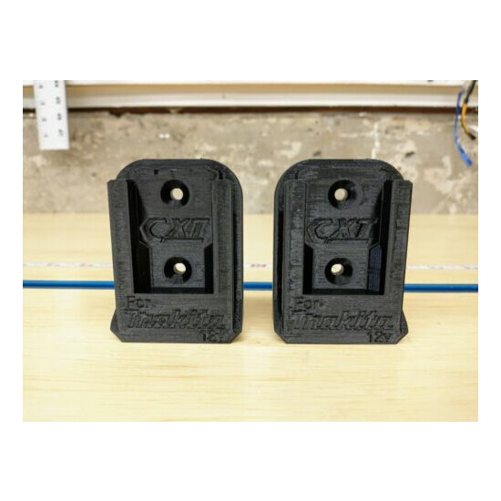 Wall Mount Holder for Makita DC10WD and Optional Mounts for Tools and Batteries image {9}