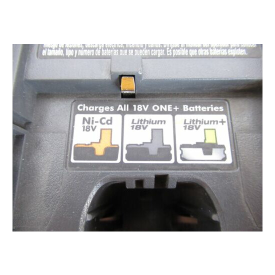 Ryobi P118 Lithium Ion Dual Chemistry Battery Charger for One+ 18 Volt Batteries image {4}