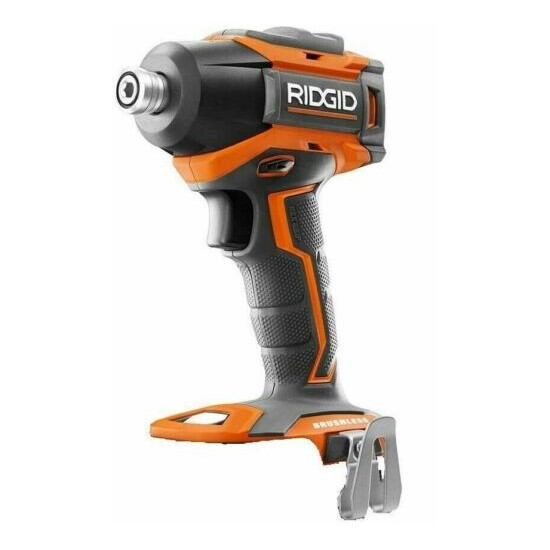 New RIDGID R86038 18-VOLT COMPACT CORDLESS BRUSHLESS 3 SPEED IMPACT DRIVER image {1}