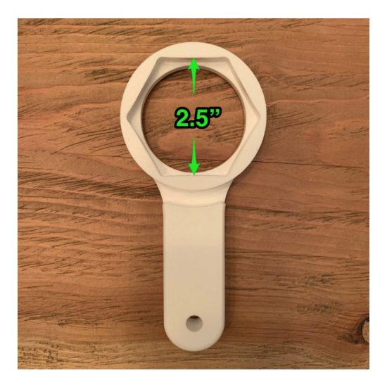 Wrench for toilet flush valve nut - multiple sizes available image {3}