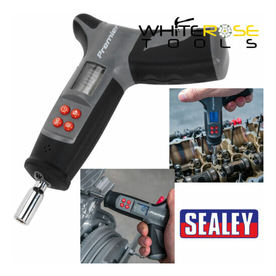 Sealey Premier Digital Torque Screwdriver 1/4" Hex 0-20Nm T-Handle 170mm image {1}