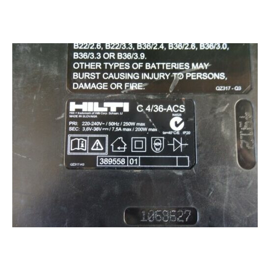 Hilti C 4/36 - ACS Li-Ion Battery Charger image {3}