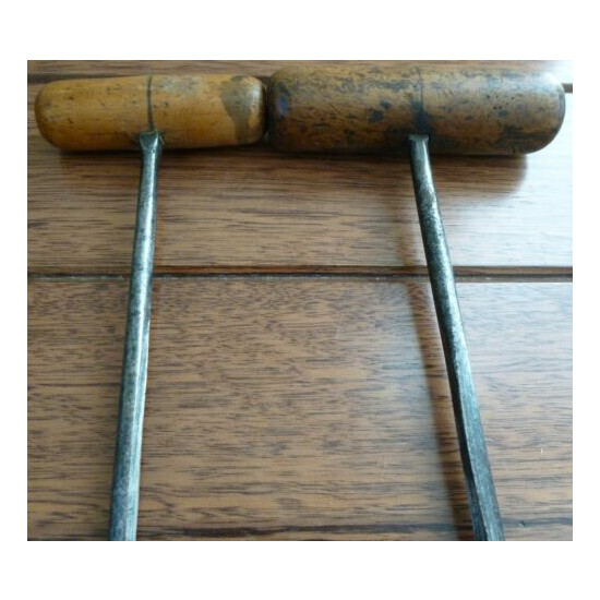 Variety of 7 Collectable Vintage / Antique Bradawls / Awls with Wooden Handles image {4}