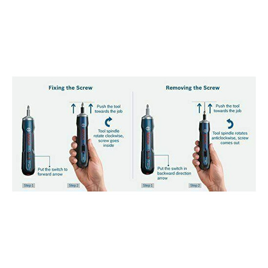 Bosch Go 3.6V Smart Cordless Screwdriver Set (Blue, 3-Pieces) image {5}