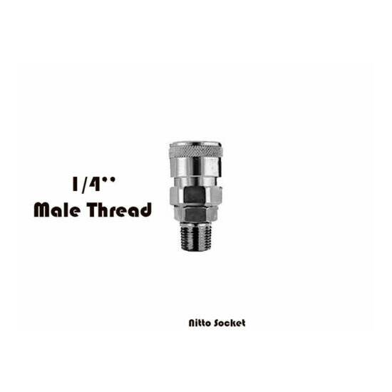 Nitto Type air hose male female fitting barb coupler socket coupling 1/4" 3/8" image {8}