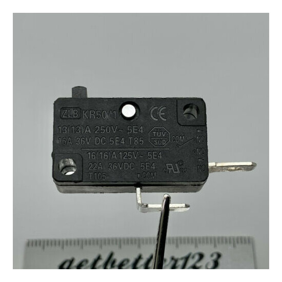 ZLB KR50/1 T85 T105 COM and NO 2 Pins No Lever Micro Limit Switch Normally Open image {1}