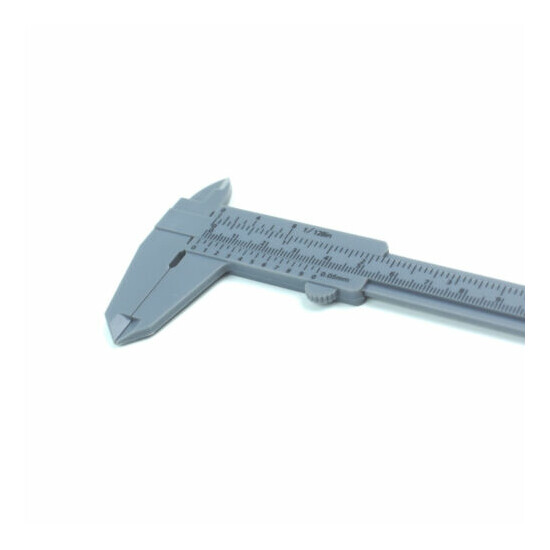 Low cost Plastic Vernier Caliper for Guitar Luthier repair shop mm & inch 150mm image {3}
