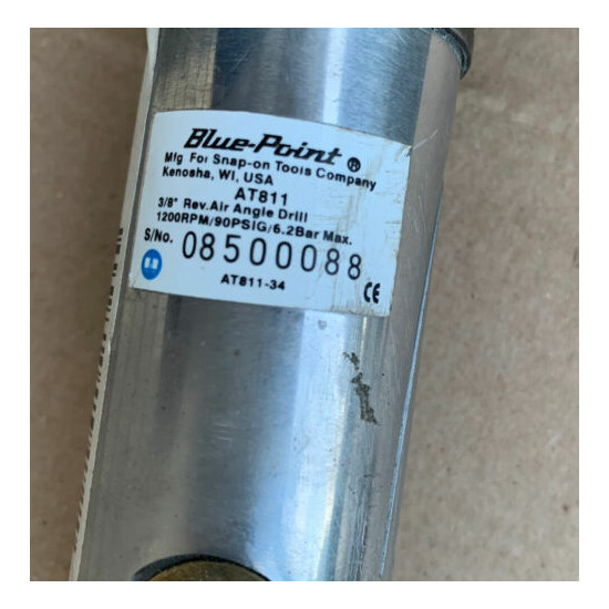 Blue Point AT811 Air Pneumatic 3/8'' Angle Drill image {5}