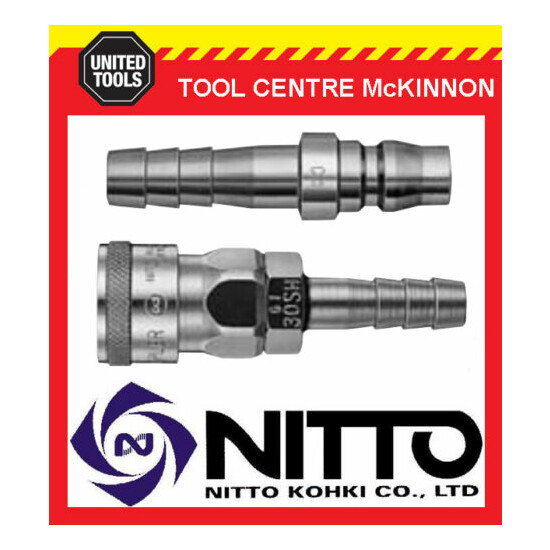 GENUINE NITTO JAPANESE MADE QUICK CUPLA AIR FITTINGS & CLAMPS- 1/4 3/8 & 1/2 BSP image {2}