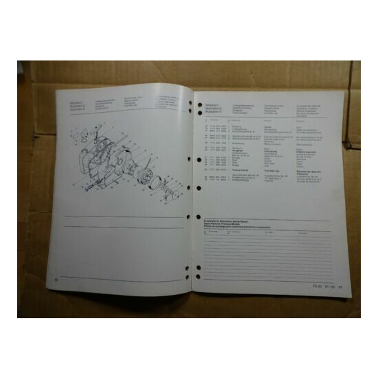 Stihl FS 20 Trimmer Parts Catalog List Manual 8/82 image {4}
